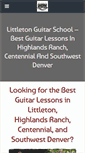 Mobile Screenshot of littletonguitarschool.com